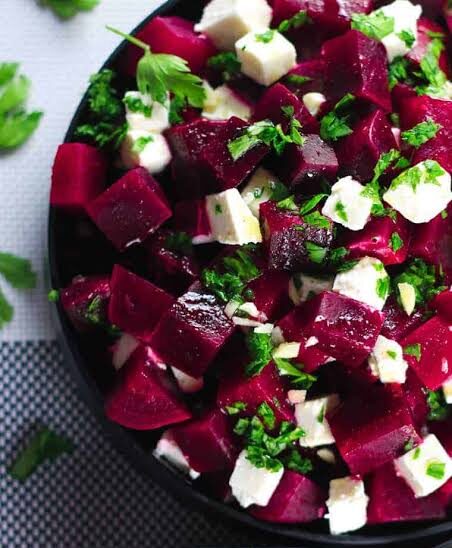 Beet paneer salad e1751111690592