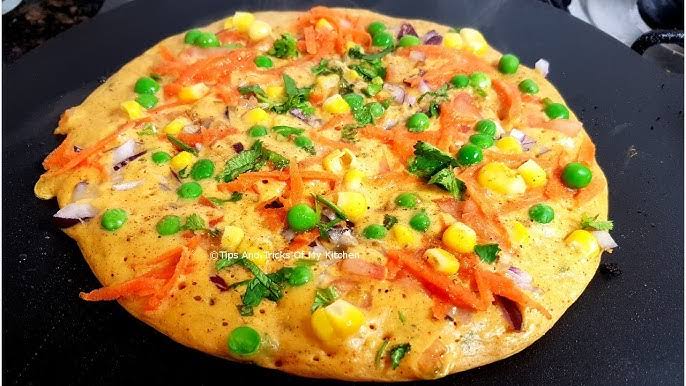 Besan chilla with veggies