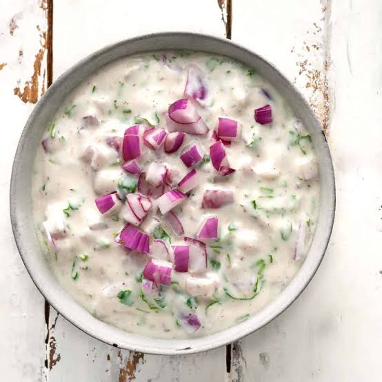 Desi onion raita
