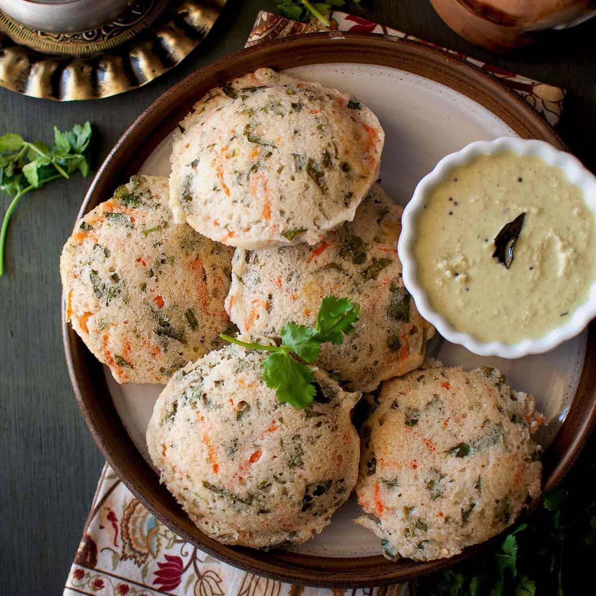 Jowar vegetable idli