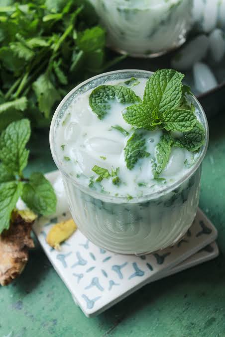 Mint buttermilk