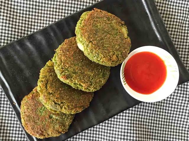 Palak oats cutlet