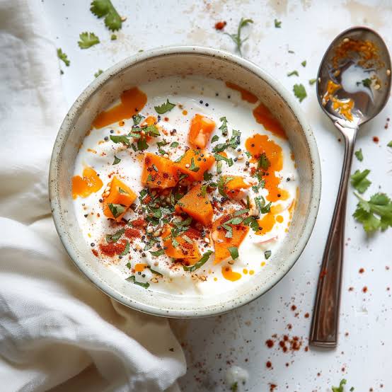 Sweet potato raita