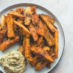 Tandoori sweet potato slices
